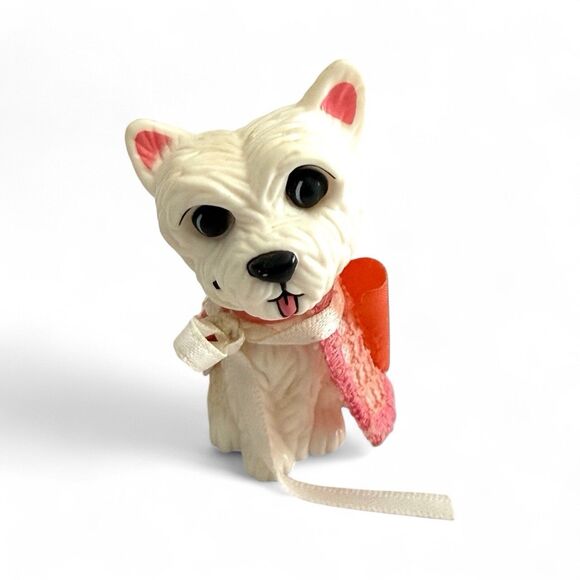My Scene MASQUERADE MADNESS Kennedy Doll Replacement Pet White Yorkie Puppy Dog - Picture 1 of 4